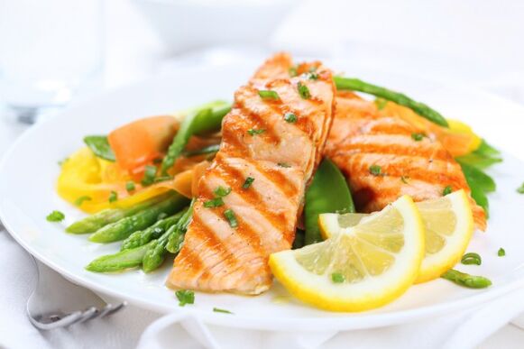 Baked fish - dietary dish